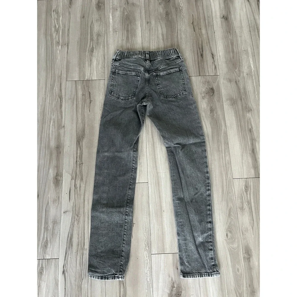 Gap Denim‎ Boys XXL Stretch Slim Faded Black Elastic Waist Jeans GK-248873-6